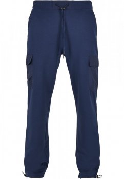 Męskie spodnie dresowe Urban Classics Commuter Sweatpants - ciemny niebieski