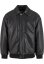 Synthetic Leather Blouson black 5XL