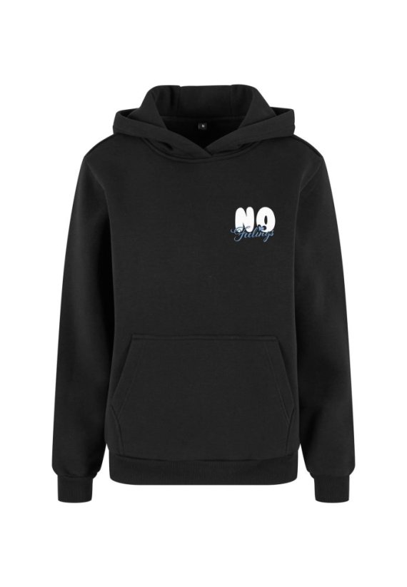 No Feelings Ladies Boxy Hoodie  - black