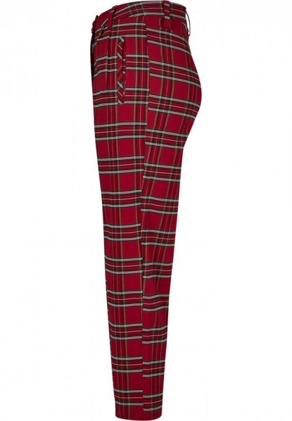 Nohavice Urban Classics Ladies High Waist Checker Cropped Pants