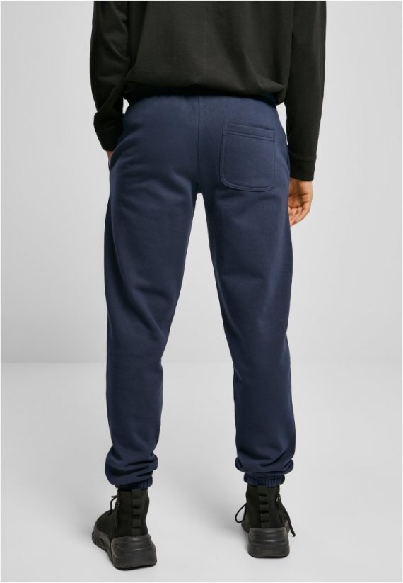 Męskie spodnie dresowe Urban Classics Basic Sweatpants 2 - granatowy