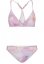 Dámské plavky Urban Classics Ladies Tie Dye Triangle Back - pink multicolor