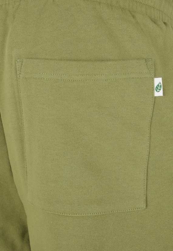 Męskie spodnie dresowe Urban Classics z bawełny organicznej - oliwkowe