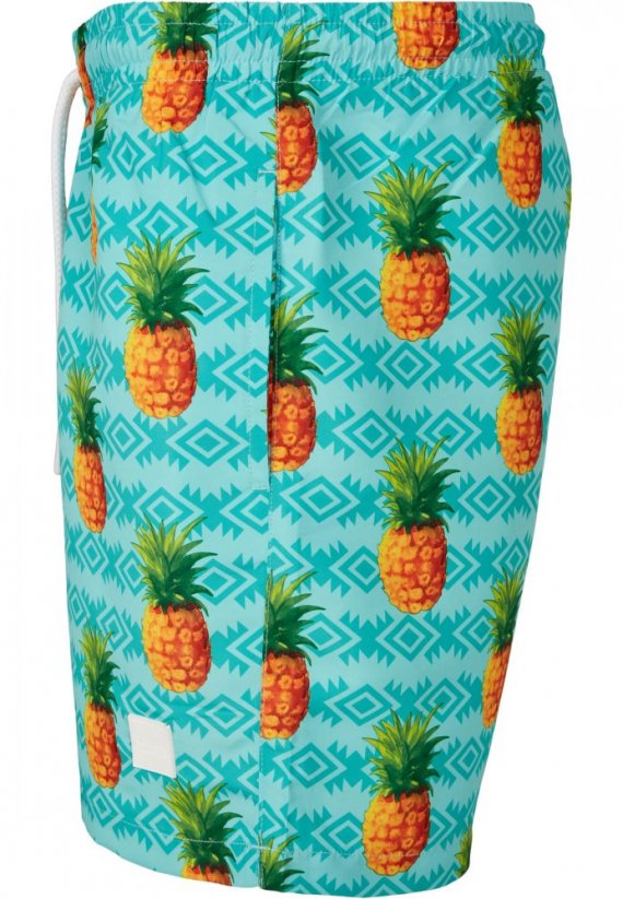 Pánske kúpacie šortky Urban Classics Pattern Swim Shorts - pineapple aop