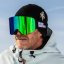 Černo/zelené snowboardové brýle Horsefeathers Colt