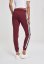 Dámske tepláky Urban Classics Ladies College Contrast Sweatpants - vínové s bielymi prúžkami
