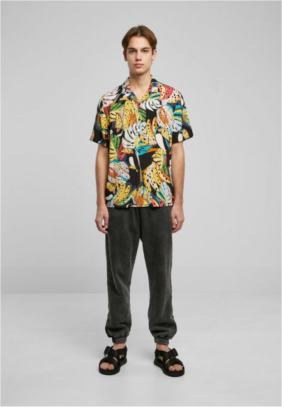 Pánska košeľa Urban Classics Viscose AOP Resort Shirt - farebná