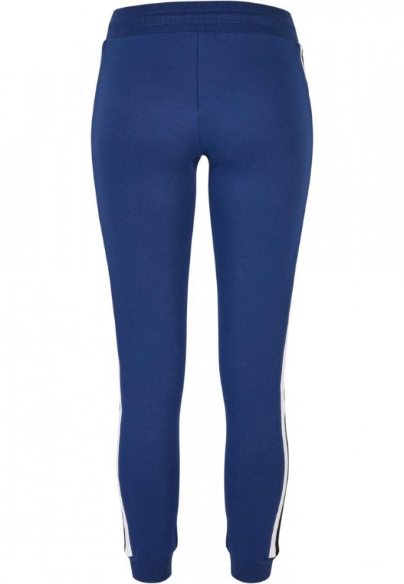 Damskie spodnie dresowe Urban Classics College Contrast Sweatpants - niebieski