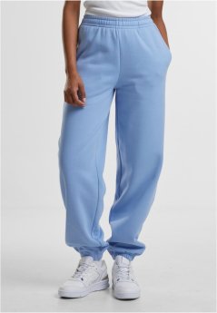 Ladies Fluffy Sweatpants  - powderblue