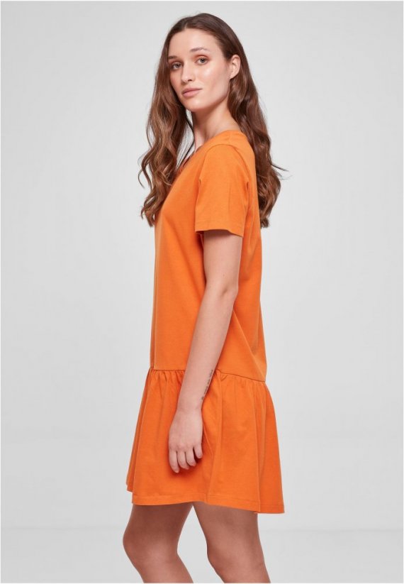 Dámské šaty Urban Classics Valance - oranžové