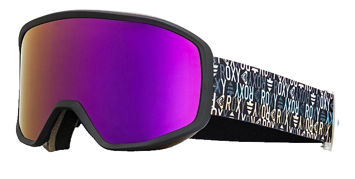 Čierno/fialové snowboardové dámske okuliare Roxy Izzy