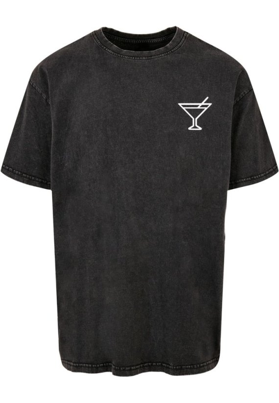 Summer - Cocktail Acid Washed Oversize Tee asphalt 3XL - black