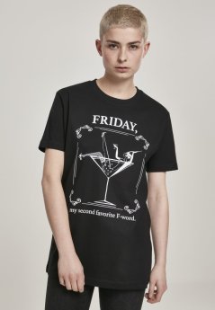 Tričko Urban Classics Ladies F-Word Tee - black