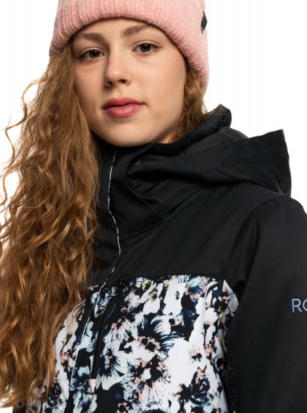 Bunda Roxy Jetty Block kvj1 true black black flowers