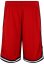 Stripes Mesh Shorts blkredwht XL - cityred/black/white
