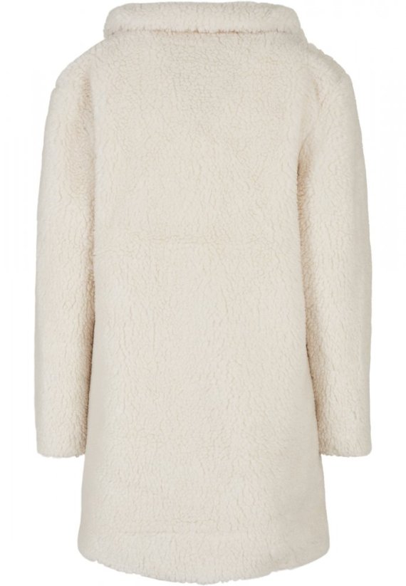 Dámský kabát Urban Classics Ladies Oversized Sherpa Coat - bílý