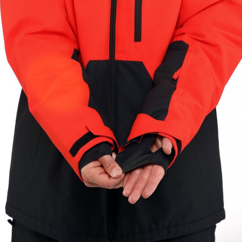 Zimná snowboardová pánska bunda Horsefeathers Crown - červená, čierna