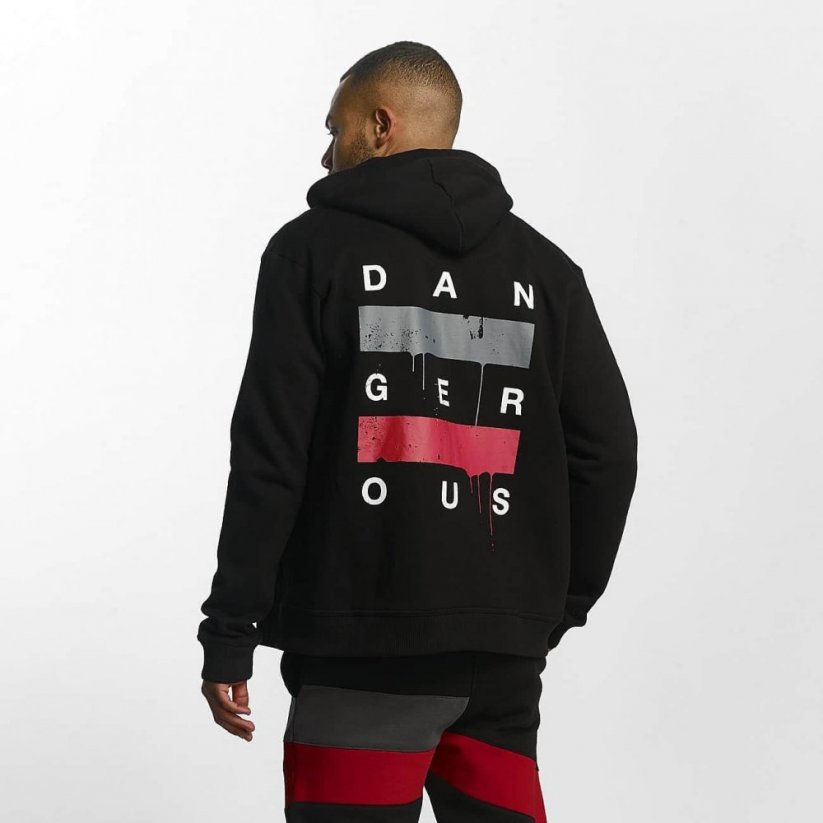 Dangerous DNGRS / Zip Hoodie Uncaged in black