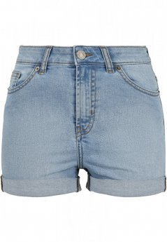 Ladies 5 Pocket Shorts - light skyblue washed