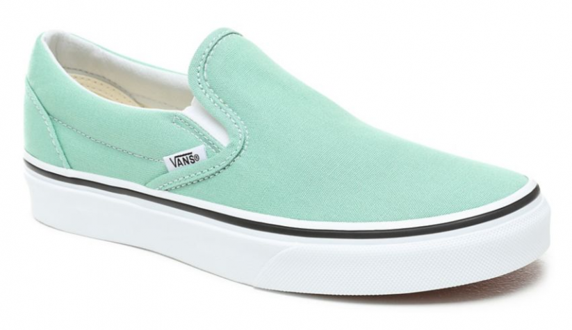 Topánky Vans Slip-On neptune green-true white