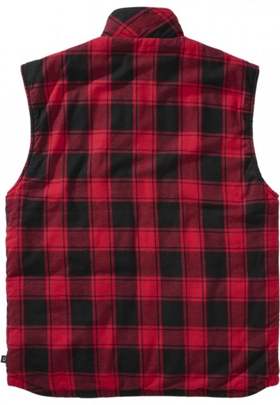 Červeno/čierna pánska vesta Brandit Lumber Vest