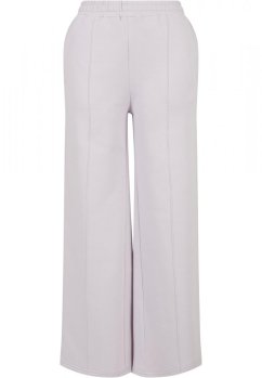 Dámske tepláky Urban Classics Ladies Straight Pin Tuck Sweatpants - svetlo fialové