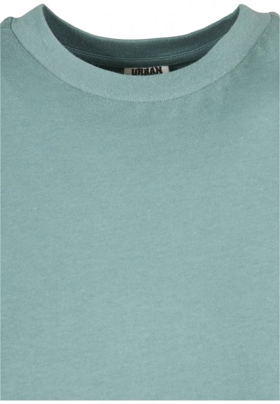 Šaty Urban Classics Ladies Ladies Organic Cotton Cut On Sleeve Tee Dress - paleleaf