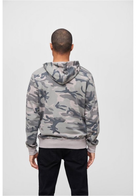Maskáčová pánska mikina Brandit Sweathoody - grey camo