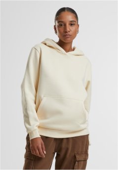 Ladies Fluffy Hoody  - whitesand