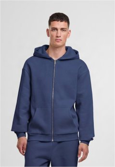 Fluffy Zip Hoody - lightnavy