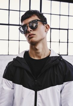 2-Tone Tech Windrunner - blk/wht