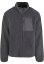 Teddy Jacket With Stand Up Collar black S - cloudgrey