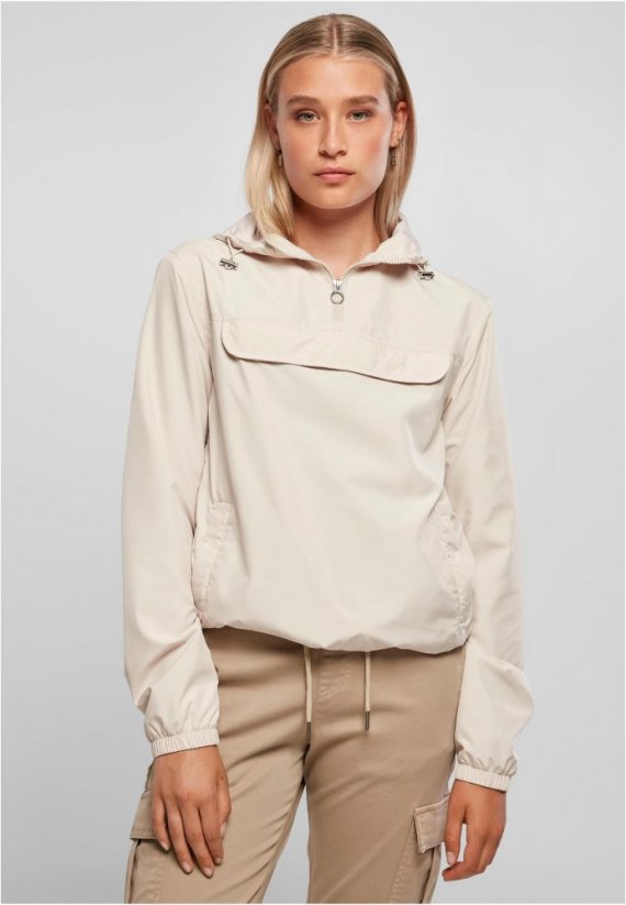 Damska kurtka wiosenno-jesienna Urban Classics Ladies Basic Pullover - jasny beż