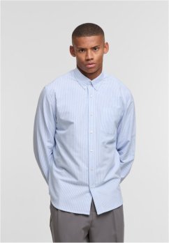 Striped Button Up Oxford Shirt lighthorizonblue/white XL