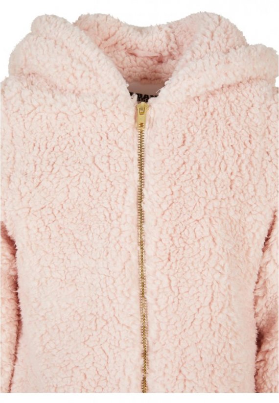 Dievčenská bunda Urban Classics Sherpa - ružová - Veľkosť: 146/152