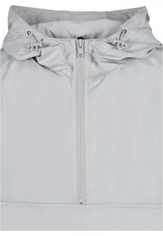 Pánska bunda Urban Classics Basic Pull Over Jacket - svetlo šedá