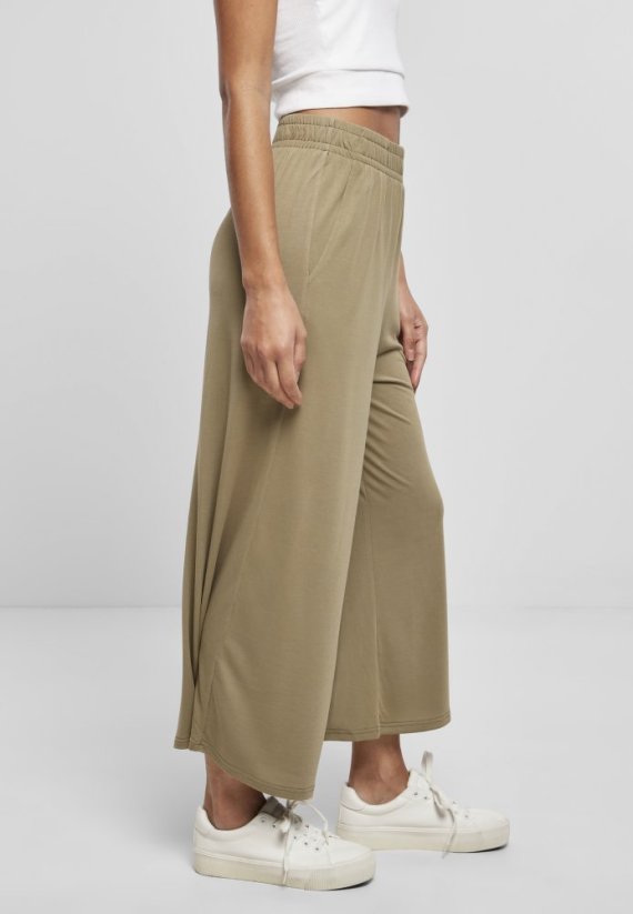 Kalhoty Urban Classics Ladies Modal Culotte - khaki