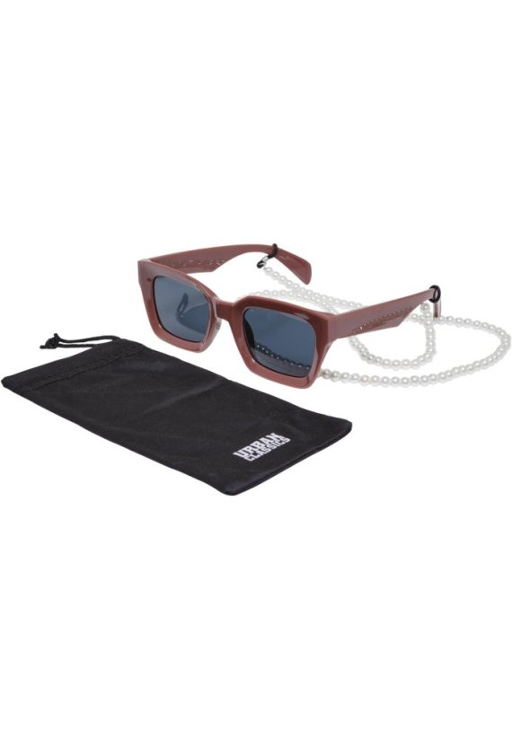 Sunglasses Poros With Chain - terracotta