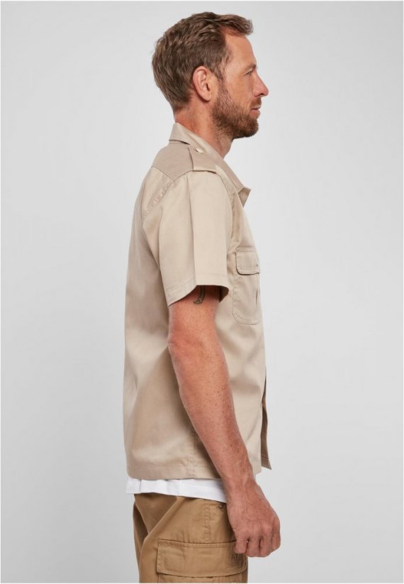 Béžová pánská košile Brandit Short Sleeves US Shirt