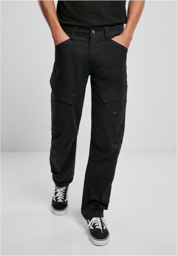 Adven Slim Fit Cargo Pants - black - Velikost: M
