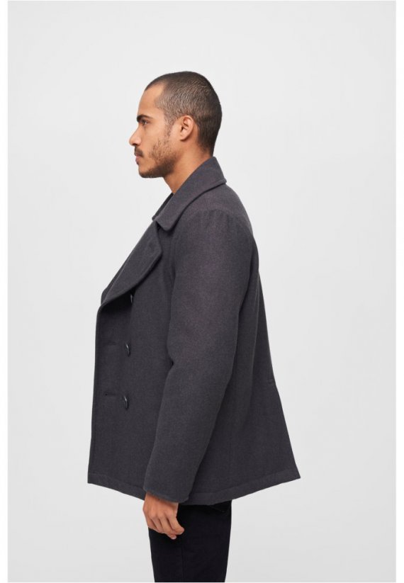 Pánský kabát Brandit Pea Coat - tmavě šedý