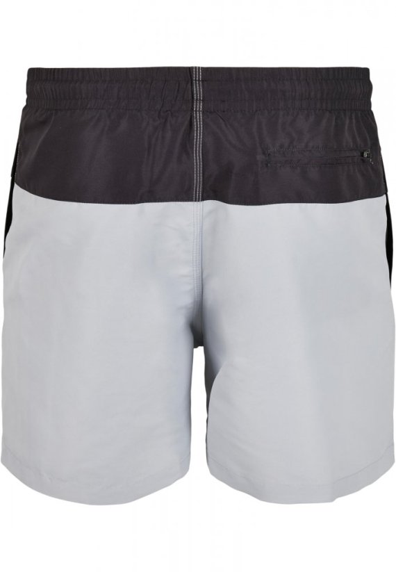 Pánské koupací kraťasy Urban Classics Block Swim Shorts - lightasphalt/black