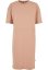 Dámské šaty Urban Classics Organic Oversized Slit Tee Dress amber