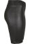 Ladies Synthetic Leather Cycle Shorts - black