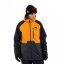 Zimná snowboardová pánska bunda Horsefeathers Crown - oranžová, šedá, čierna