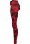 Ladies Camo Leggings - red camo