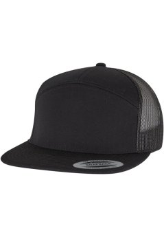 7 Panel Classic Trucker Cap - blk/blk