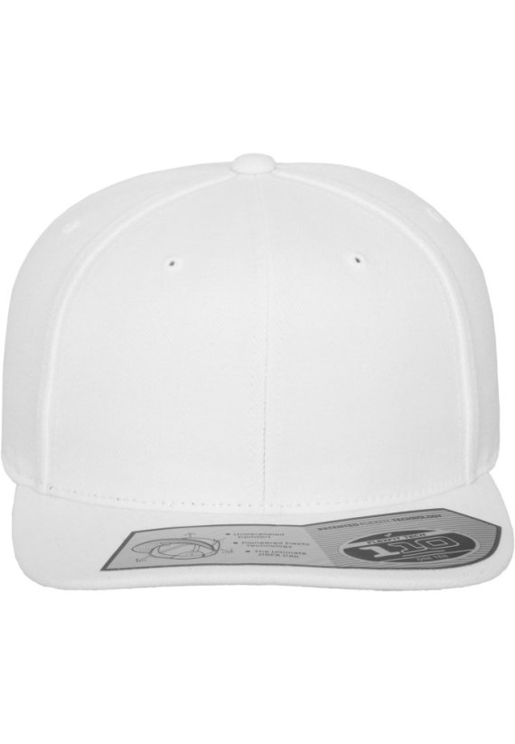 110 Fitted Snapback - white