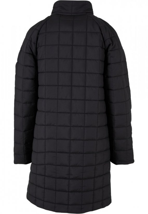 Čierny dámsky kabát Urban Classics Quilted