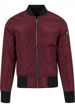Vínová pánská bomber bunda Urban Classics 2-Tone